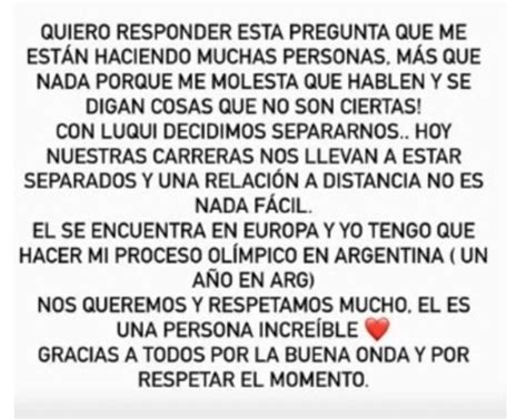 Agustina Albertario Y Lucas Alario Ya No Est N En Pareja Los Motivos