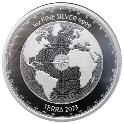 Niue 2 NZD Terra Erde 2023 1 Oz Silber