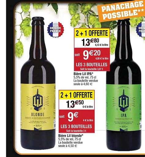 Promo Bi Re Lil Blonde Ou Lil Ipa Chez Cora Icatalogue Fr