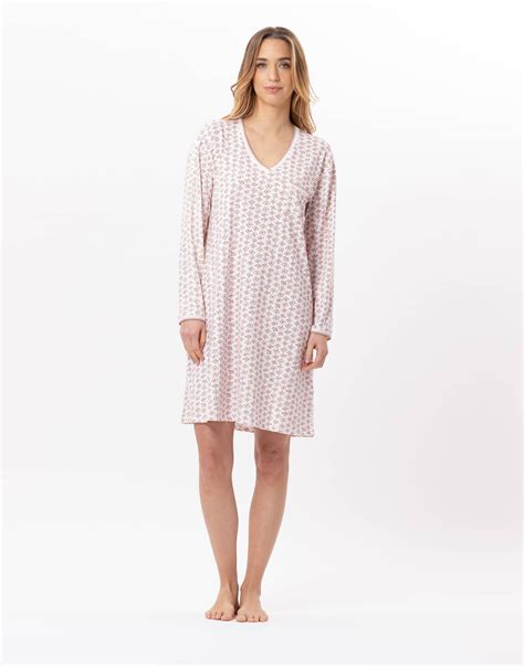 Chemise De Nuit En Coton Aurore Multico Lingerie Le Chat
