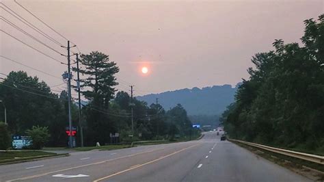 Wildfire smoke from Canada drifts back down to parts of NC, prompting ...