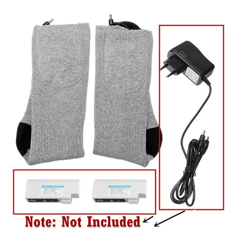 Electric Heated Socks Rechargeable Battery Winter Men Warm Skiing