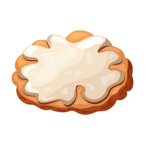 Ilustración vectorial de galletas y dulces sobre un fondo blanco