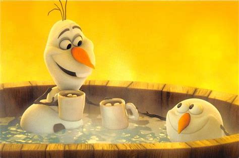 Olaf Snowman Photo Card Frozen In Hot Tub Josh Gad Disney Panini X Inches Includes