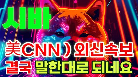 『시바이누 코인 』 美cnn 외신속보 결국 말한대로 되네요 시바이누 시바이누코인 코인 코인전망 비트코인 도지