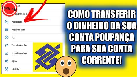 Como Transferir O Dinheiro Da Conta Poupan A Para A Conta Corrente