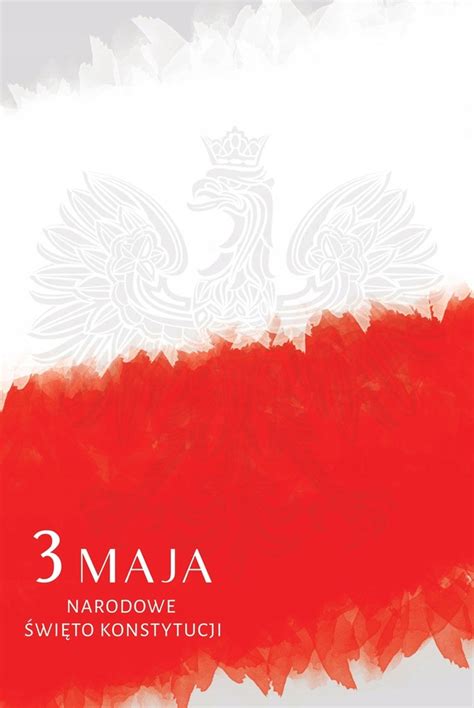 Plakat Święto Konstytucji 3 Maja Orzeł 61x91 5 cm 11924590751