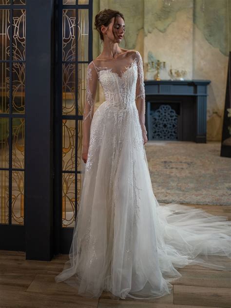 Beaded wedding dresses with sleeves 60 photos - Astyledwedding.com