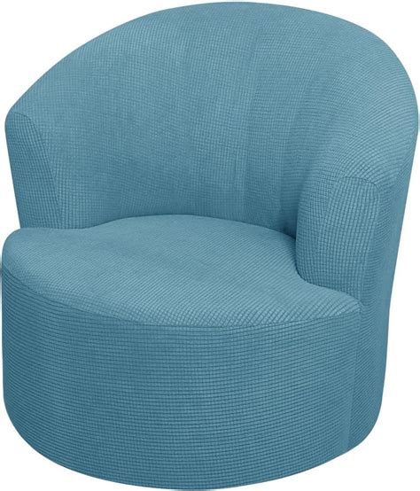 Amazon SFYZHMME Jacquard Swivel Barrel Chair Cover Soft Polar