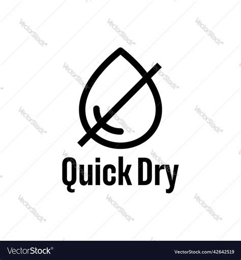 quick dry information sign royalty  vector image