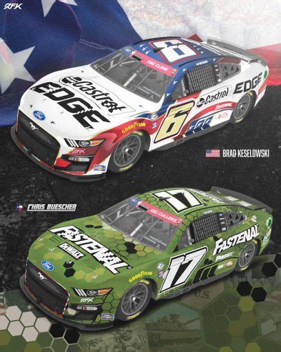 2023 #17 Roush Fenway Keselowski Racing paint schemes - Jayski's NASCAR ...