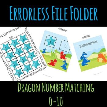 Errorless Number Matching File Folder Game By Owl Quest Tpt