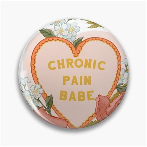 Chronic Pain Babe Pin For Sale By Fabfeminist Redbubble