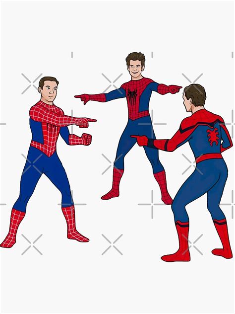 "3 spider meme" Sticker for Sale by LondownDesign | Redbubble