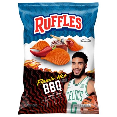 Ruffles® Flamin' Hot BBQ Potato Chips, 8 oz - Pick ‘n Save