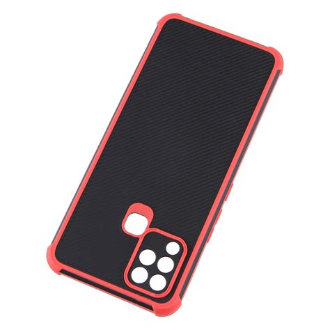 For Infinix Hot S T Eagle Eye Armor Dual Color Shockproof Tpu Pc Protective Case Red