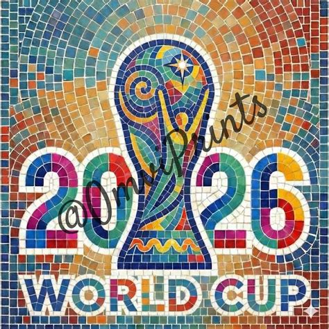 2026 Fifa World Cup Png Stained Glass Sublimation Design For T Shirts