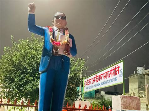 Mischief Makers Vandalized The Statue Of Dr Bhimrao Ambedkar In Patoda