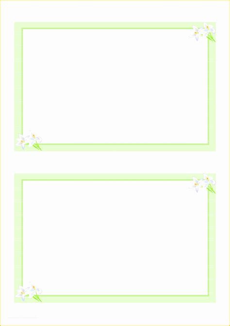 Printable Blank Business Card Template