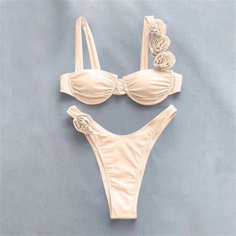 Buigttklop Swimsuit For Women Plus Size Fashion Comfortable Solid Color Bikini Women S Sexy