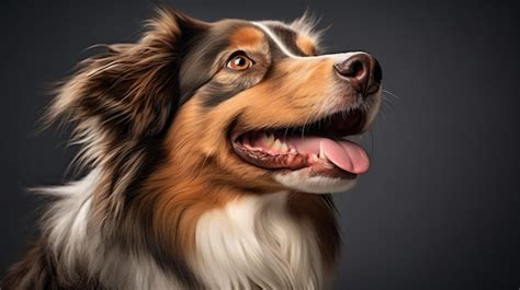 Un Perro Con La Lengua Fuera Y La Lengua Fuera Foto Premium