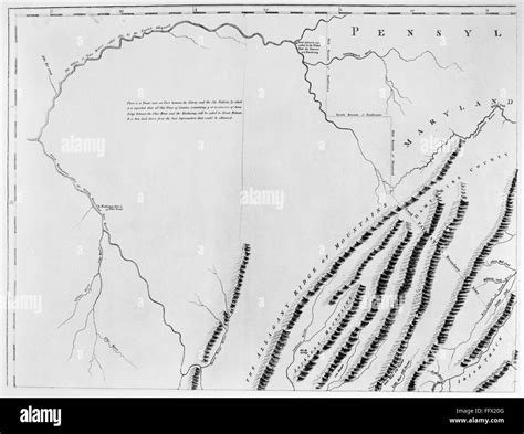 VIRGINIA: HENRY MAP, 1770. /nOne of four part of an engraved map of ...