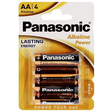 Pile Alcaline LR6 AA AM3 1 5V PANASONIC Bronze Award Blister De 4 Piles