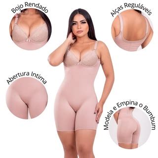 Cinta Macaquinho Modeladora De Alta Compress O Cetinete Body Bojo