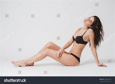 Full Length Portrait Sexy Brunette Woman Stock Photo Shutterstock
