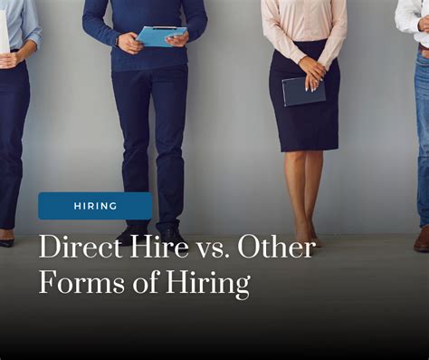 Direct Hire vs. Other Forms of Hiring — Advantage Consulting and