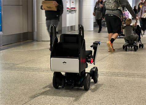 Self-driving wheelchairs at Sea-Tac Airport whisk mobility challenged