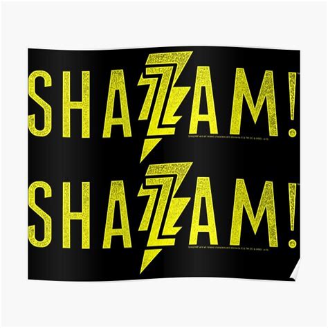 "Shazaam Movie Simple Logo " Poster for Sale by CarlosSolana | Redbubble