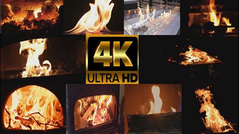 TOP 10 Best 4K Fireplace 10 X 1 Hours Kaminfeuer şömine камин