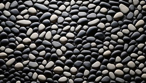 Premium Ai Image Plenty Of Black Small Pebble Stones For Wallpaper