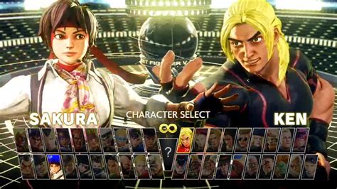 Street Fighter Character Select Screen