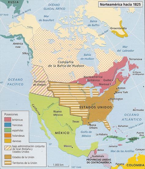 Descubrimiento De América Posesiones Europeas En América Del Norte