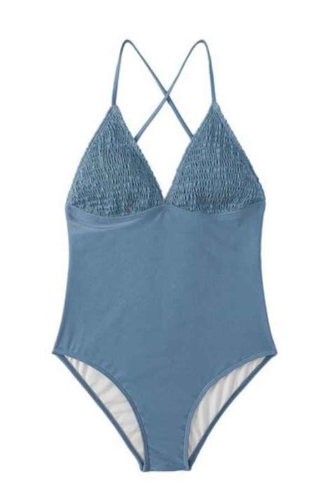 Sexy V Neck Open Back One Piece Bikini Swimsuit Reflex Garments