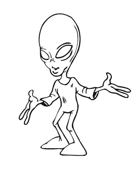 Free Printable Alien Coloring Pages For Kids