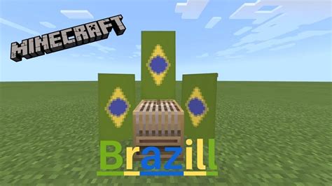 How To Make A Brazilian Banner In Minecraft Brazilian Flag Bandeira