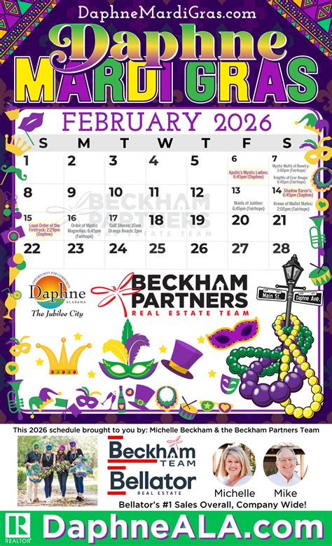 Mardi Gras Parade Schedule