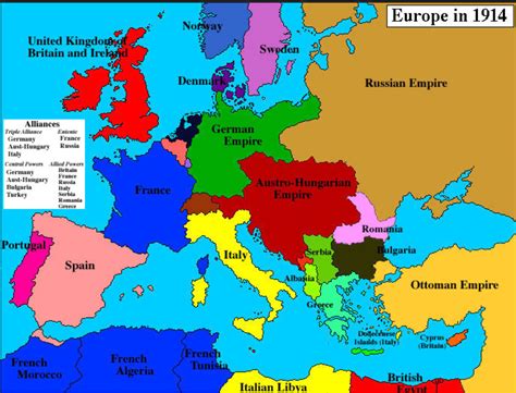 World War I The World In 1914 Upsc