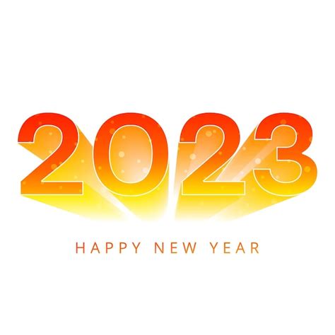 Free Vector Greeting Card Happy New Year Colorful 2023 Celebration