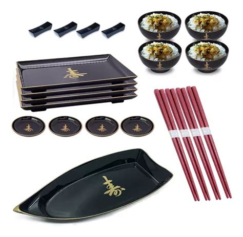 Kit Oriental Japon S Sushi Sashimi Para Pessoas C Barca Frete Gr Tis