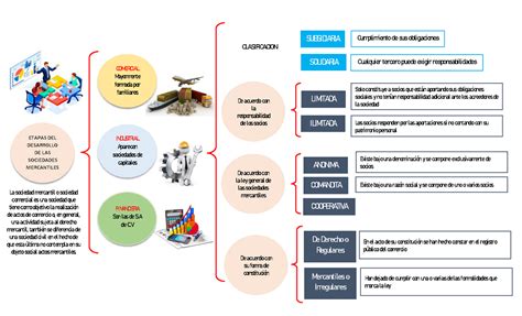 Cuadro Sinoptico Clasificacion De Sociedades Mercantiles Etapas Del