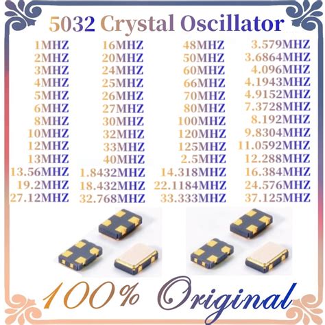 Pcs Smd Active Crystal Oscillator Osc Mhz Mhz M M M M