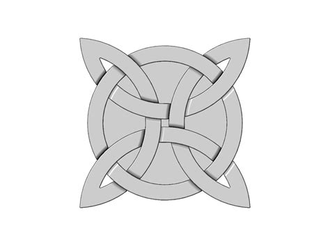 Gaelic Knot Onlay Relief 3d Model 3d Printable Cgtrader