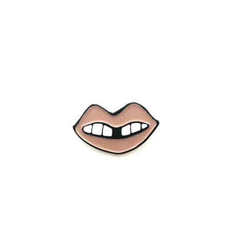 Nude Lip Pin Etsy