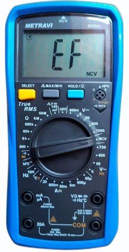 Metravi Digital Multimeter Metrasafe Model Name Number S Trms At