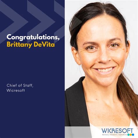 Wicresoft On Linkedin Were Thrilled To Announce That Brittany Devita