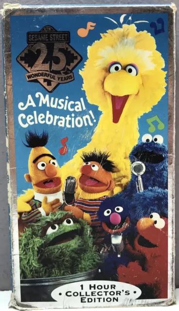 SESAME STREET S 25TH Birthday Musical Celebration VHS Video Tape